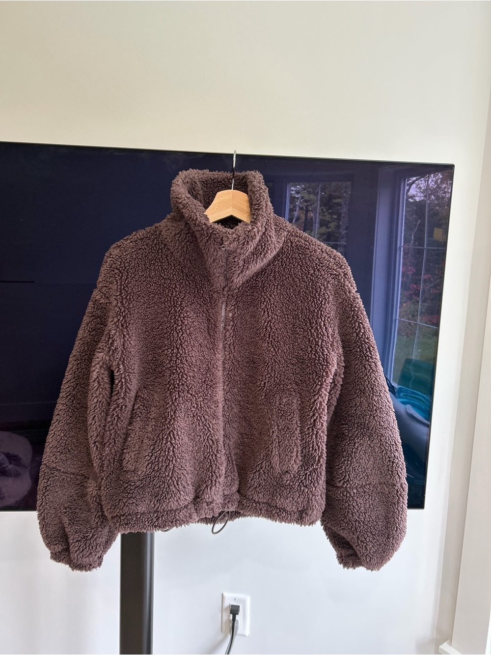 lululemon athletica Plush Sherpa Zip Jacket in Deep Brown